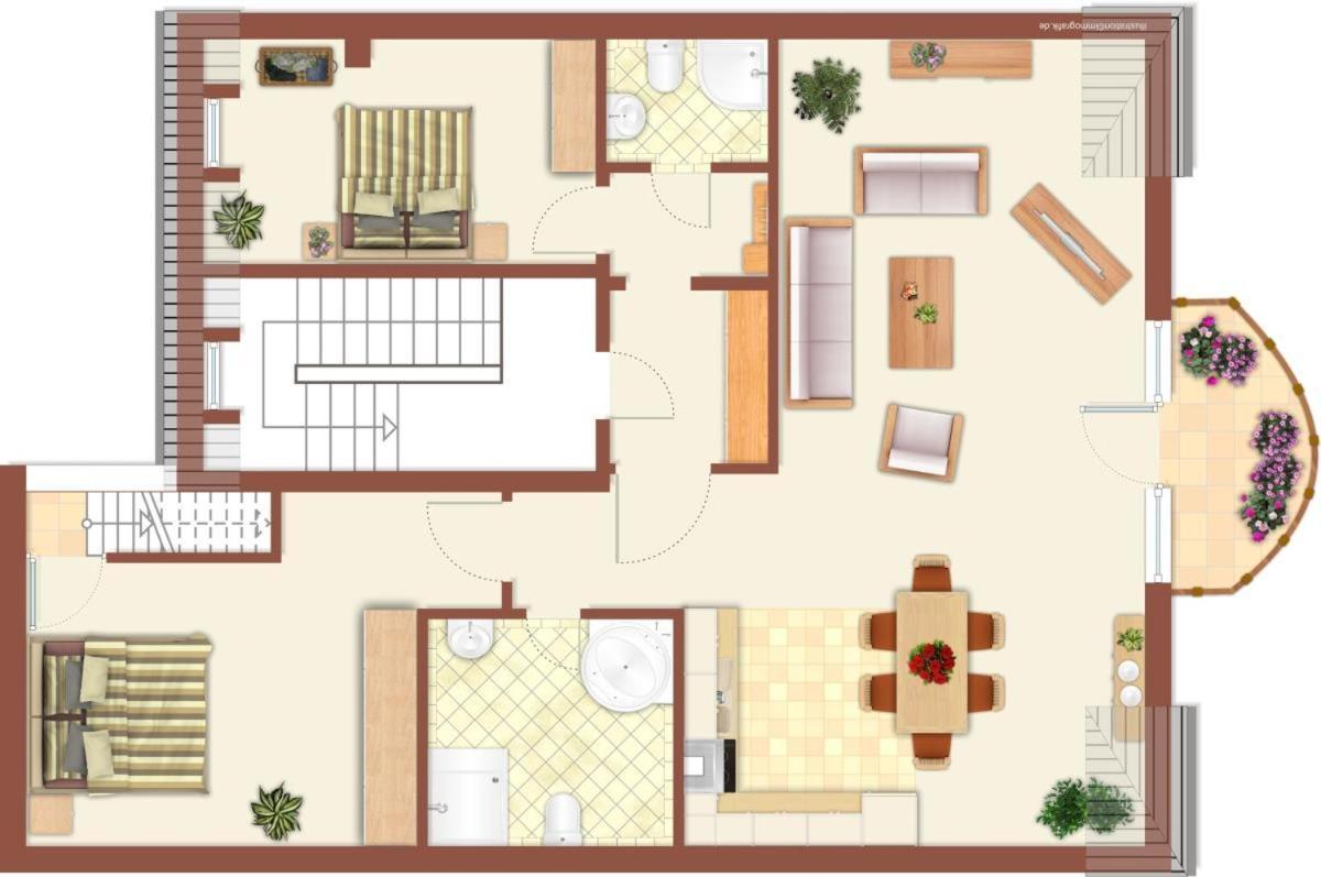 Sonnendeck, Direkt Am Leuchtturm Apartment Росток Екстериор снимка